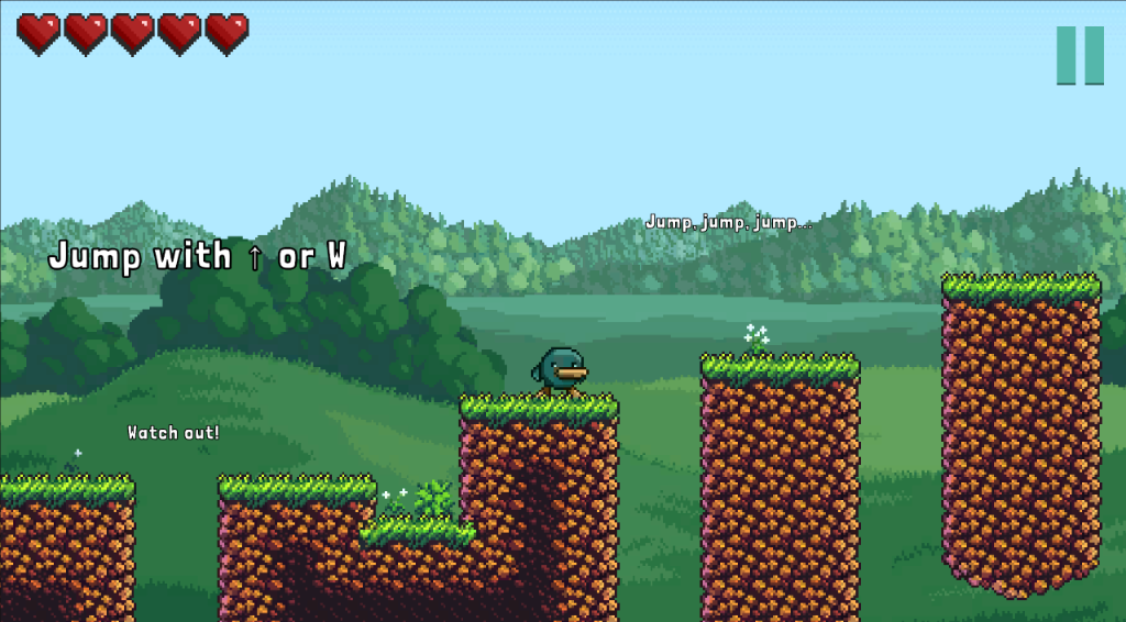 MeloFeal Screenshot - Jumping platforms